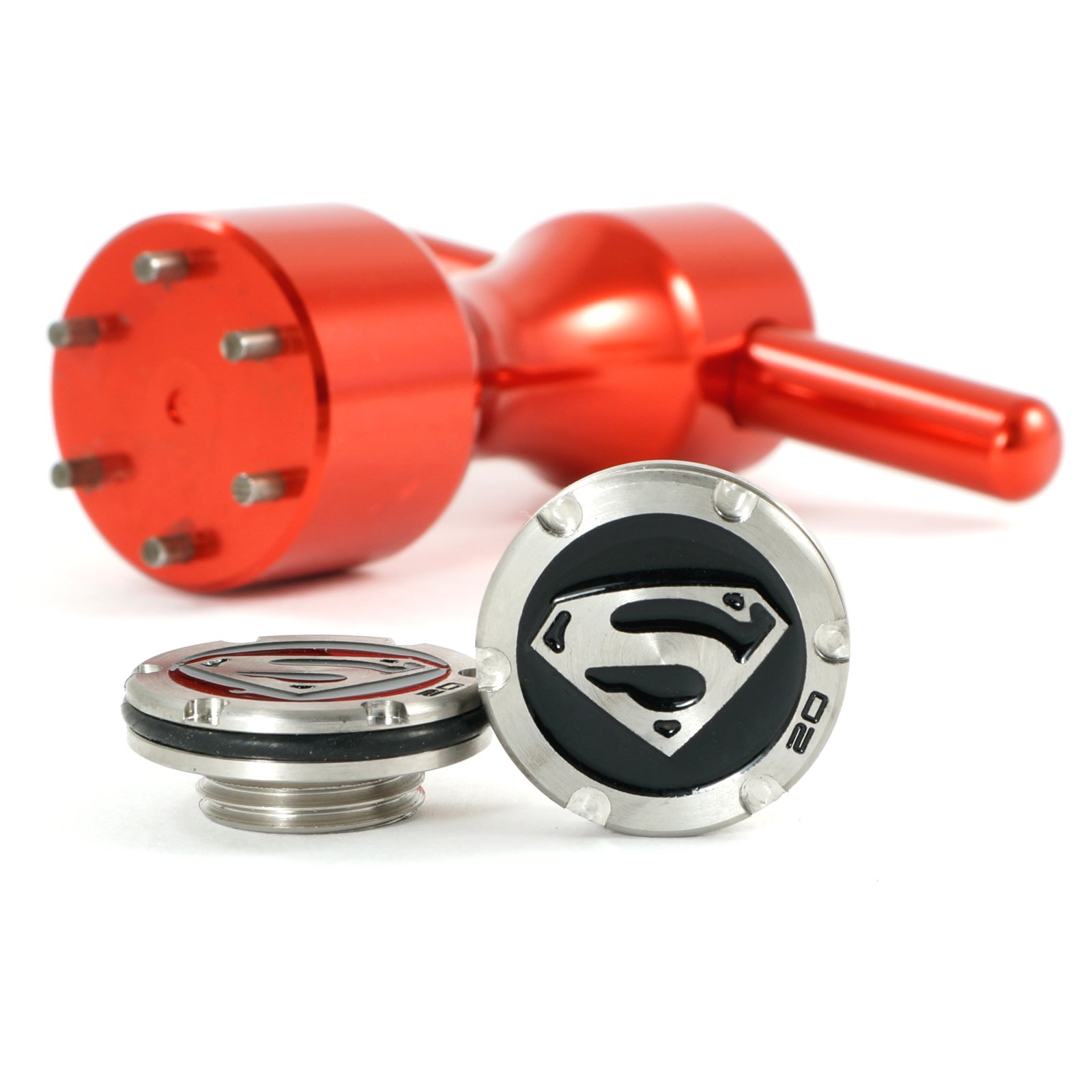 19th Hole Custom Shop 2 x 20g Black Deluxe Tour Style Weights Wrench for Scotty Cameron Fastback, Squareback and Roundback Putters, SM (Red)