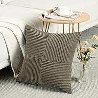 Vista 72 de Fancy Homi - Paquete de 2 fundas de almohada decorativas gris azul pequeño de 14 x 14 pulgadas para sofá, cama, sofá, rústico, estilo granja