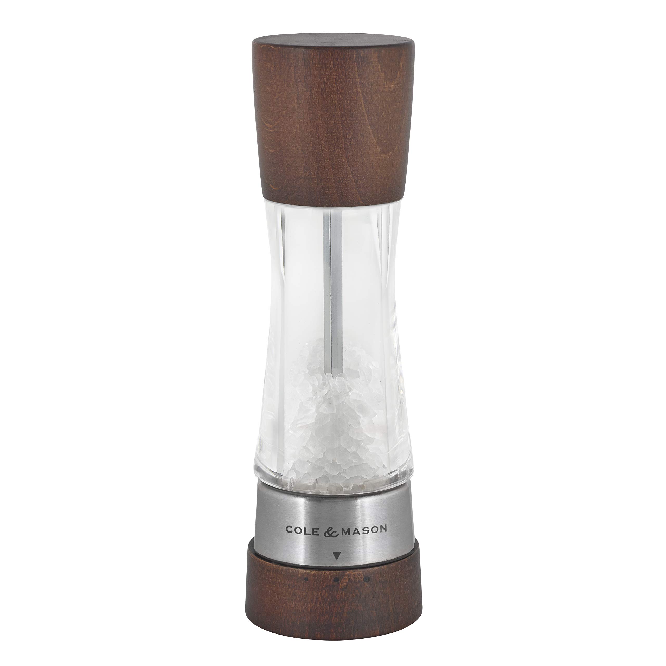 Cole and Mason Gourmet Precision Derwent Forest Salt Mill, Wood and Acrylic, 19 cm
