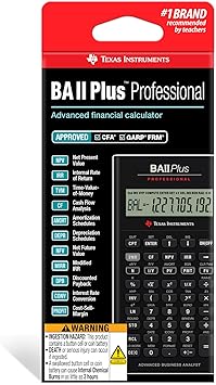 Texas Instruments BA II Plus Professional Financial Calculator