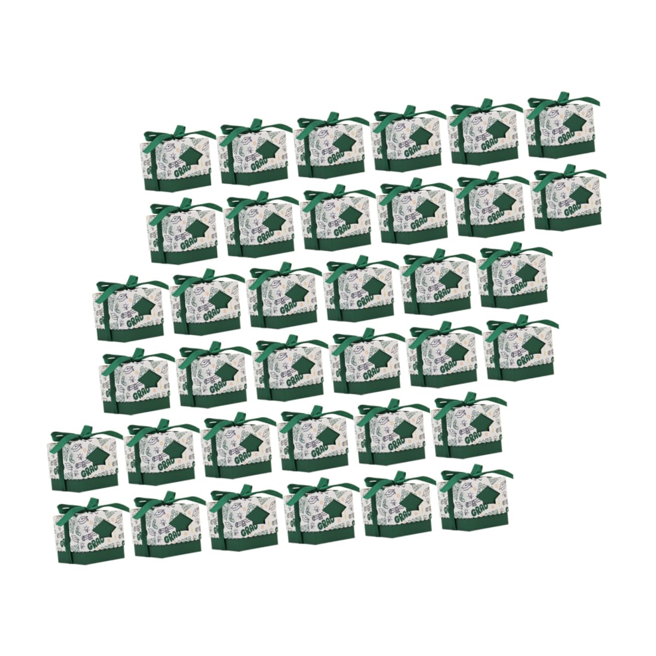 UKCOCO 50stücke Abschlussfeier Bonbonschachtel Aus Papier Multifunktions-geschenkschachtel Für Kleine Abschlussgeschenke Süßigkeiten Und Snacks Praktische Verpackungsbox Mit