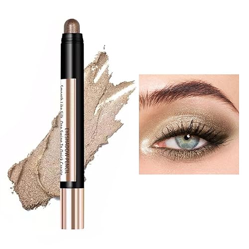 Miniatura 2 de Sombra de ojos en barra de sombra de ojos nacarada para maquillaje de ojos de gusano de seda Lazy People, no es fácil de marear, duradero, a prueba