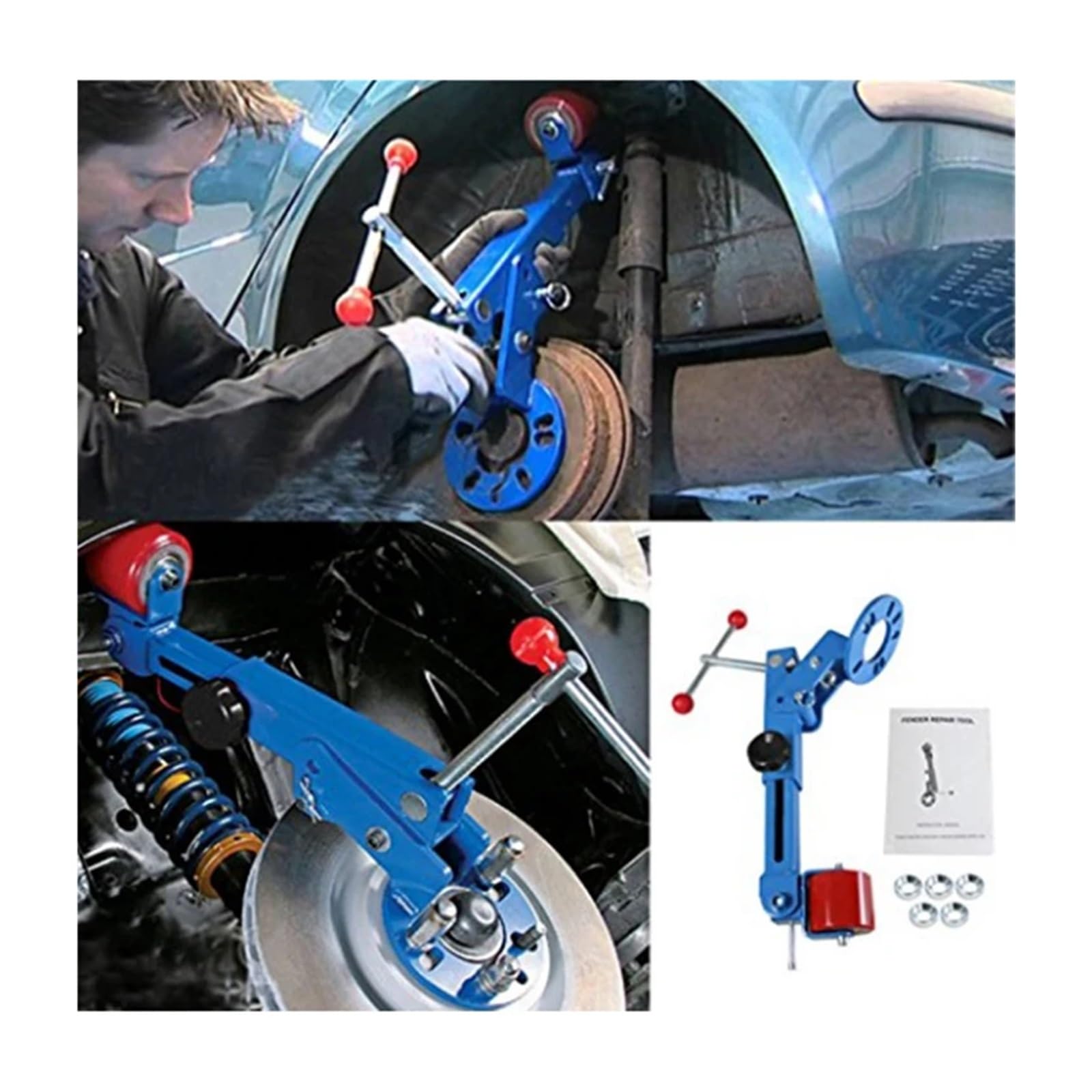 Parafango for Ruota Auto, Strumento di Riparazione Riforma Pneumatici Auto Protezione Estendi Passaruota Ex Parafango, Kit di Strumenti for Riforma Svasatura Rulli Per principianti fai da te