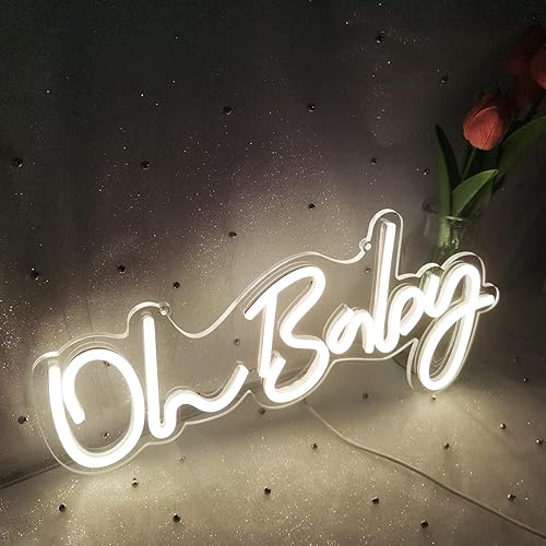 Miniatura 5 de Letrero de neón ajustable para baby showers, fiestas de exposición de género, decoraciones de pared de tiendas, accesorios de fondo de fotos, bodas