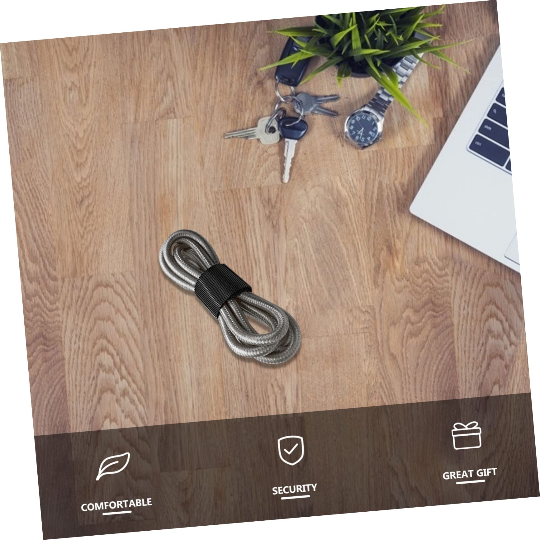 SHINEOFI 4 Sätze Kabelbinder Wiederverwendbare Kabelorganisatoren Für Audio Und Netzwerkkabel Selbstklebend Rot Gelb Blau Grün Und Schwarz 5 Rollen * 4
