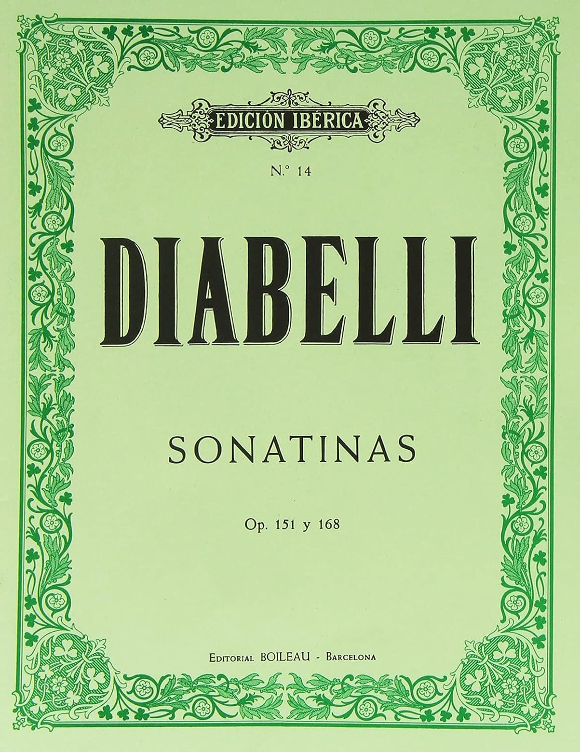 DIABELLI - Sonatinas Completas Op.151 y 168 para Piano (Iberica)      Paperback – January 1, 2008