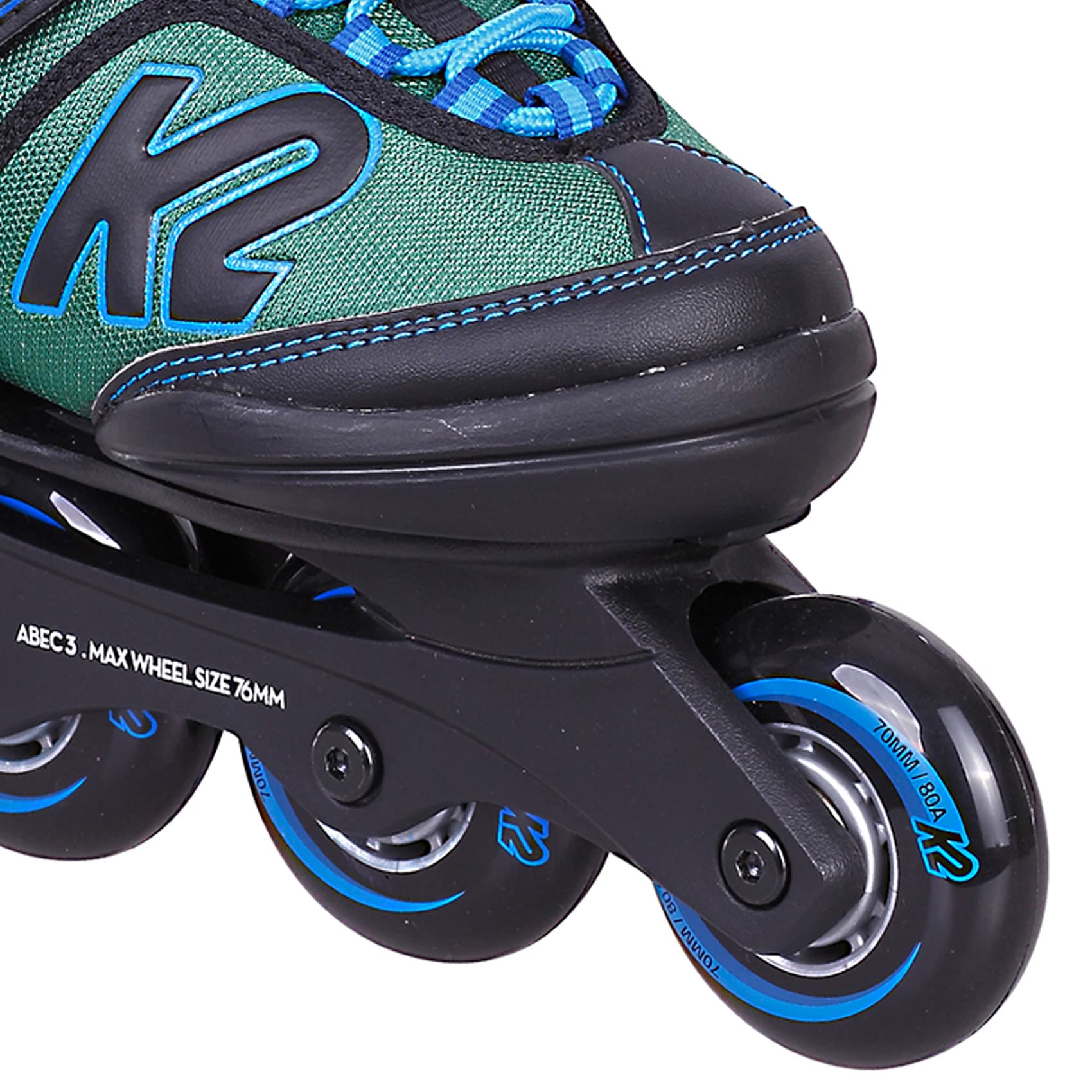 K2 Skates Jungen Inline Skates VELOCITY JR B, black - blue - green, 30G0826