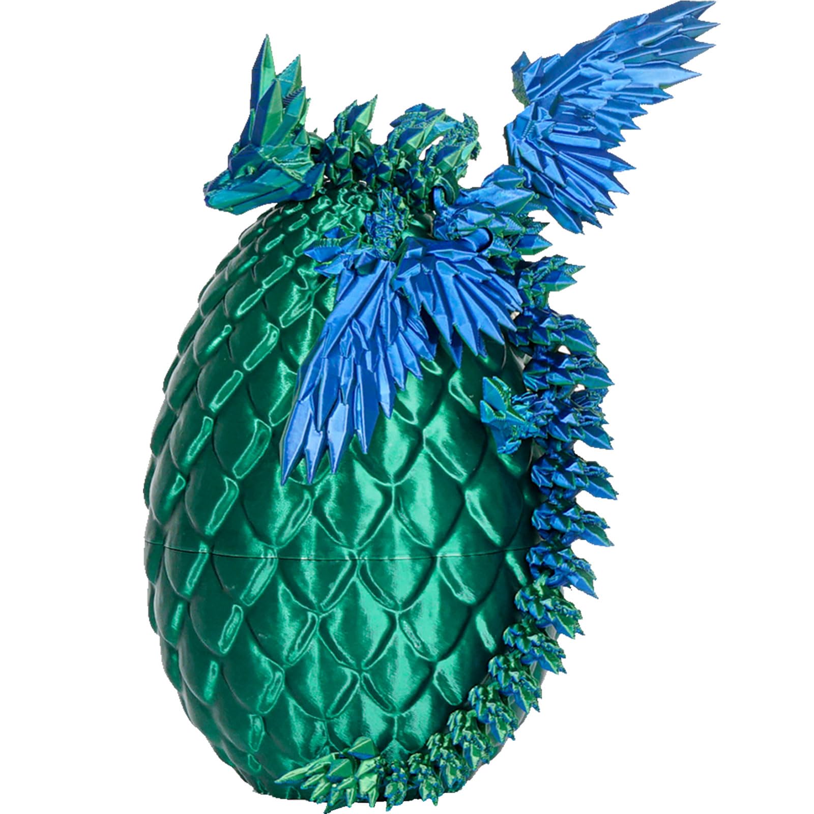 Olee Odee Dragon Egg, 3D Printed Dragon Eggs with Dragon Inside, New Full Articulated Dragon Crystal Dragon with Dragon Egg Room Decor Collectible Figurines Desktop Motion Toys