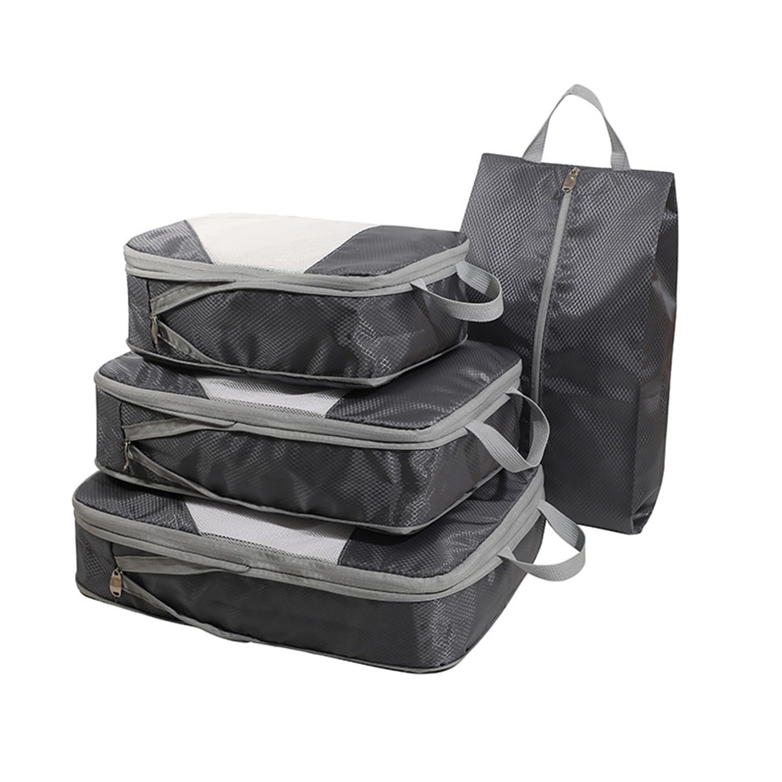 4 Set Travel Packing Cubes Compression Suitcase Luggage Suitcase Organizer Bag Travel Essentials Compression Cube