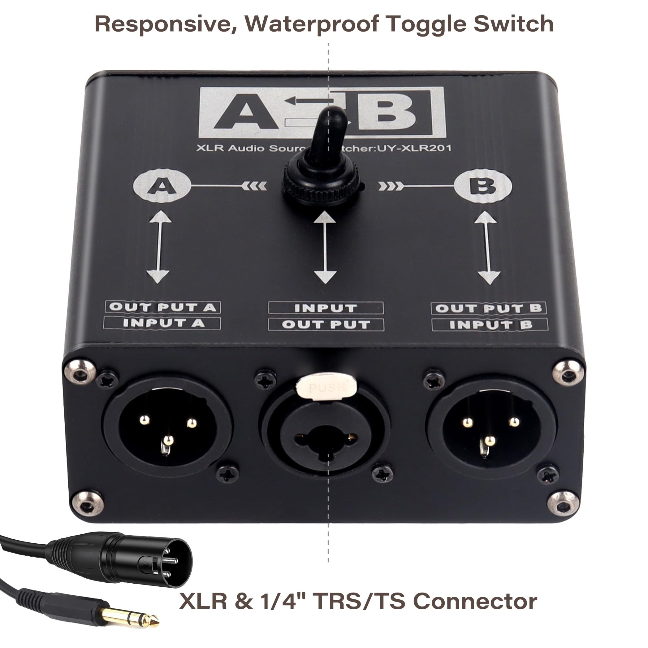 Amazon | Pro XLR パッシブ A/B スイッチボックス、2.5 cm 2-Out / 5.1