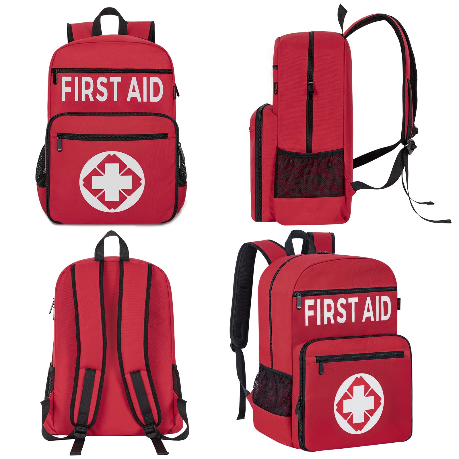 Kit di pronto soccorso zaino completamente fornito, 400 pezzi di attrezzatura di sopravvivenza, include garza, impacchi di ghiaccio, coperta di emergenza, cerotti per auto, viaggi, casa, campeggio