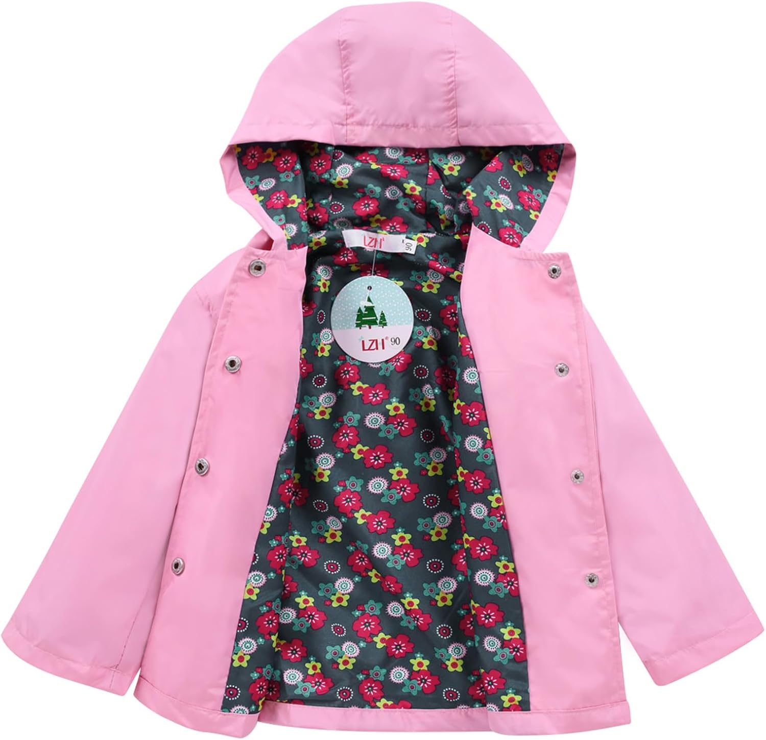 LZH Girl Baby Kid Waterproof Hooded Coat Jacket Outwear Suit Raincoat Hoodies with Pants