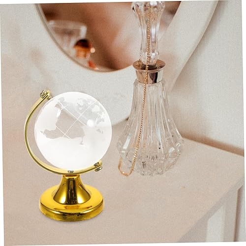 Miniatura 7 de Veemoon Decoración de cristales, decoración de mesa, decoración de escritorio de oficina, mini globo de cristal, globo del mundo de cristal, globo