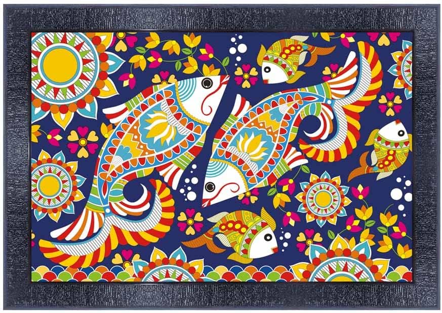 pnf Poster And Frames Fish Wall Painting With Acrylic Sheet | For Living Room, Bedroom | Home Decoration Item | Best Gifting Option (10 * 14inch,Multicolour,Synthetic) 26094