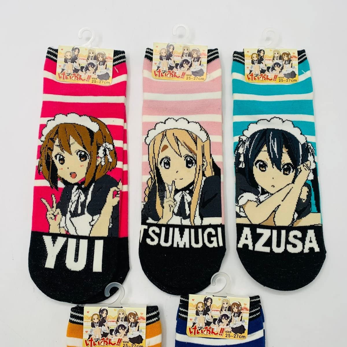 Amazon.co.jp: けいおん 靴下 ソックス 5足 25 27cm セット : ファッション
