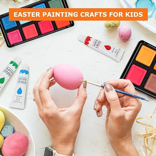 Miniatura 5 de Soucolor Juego de pinceles de pintura acrílica, 24 piezas de punta redonda puntiaguda para pintura acrílica, óleo, acuarela, lienzo, tableros,