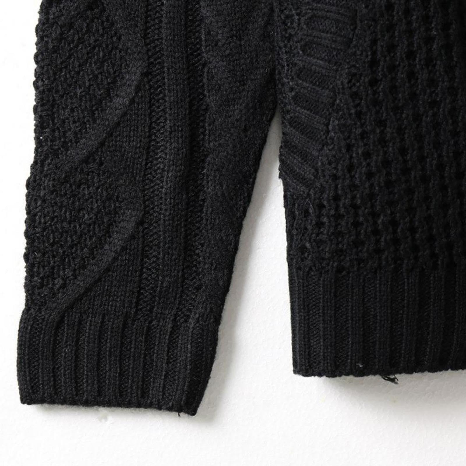 Pulls Sweats Élégant Slim Fit Col Haut Cardigan Pull À Col Roulé Super Soft Basic Cardigan Pull pour Les Vacances