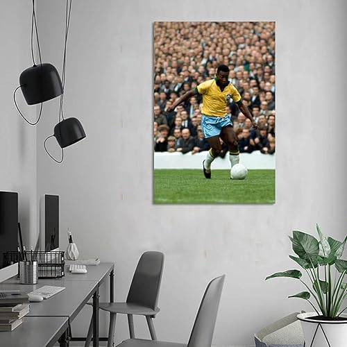 Miniatura 6 de EMN Pele - Póster de la Copa Mundial Brasileña y leyenda del fútbol americano, pintura decorativa en lienzo para pared, póster para sala de estar,