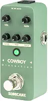 SONICAKE Pedal De Distorção Para Guitarra, Mini Alto Ganho Guitarra Elétrica E Baixo, 2 Modos, Metal Resistente, True Bypass - Cowboy Distortion