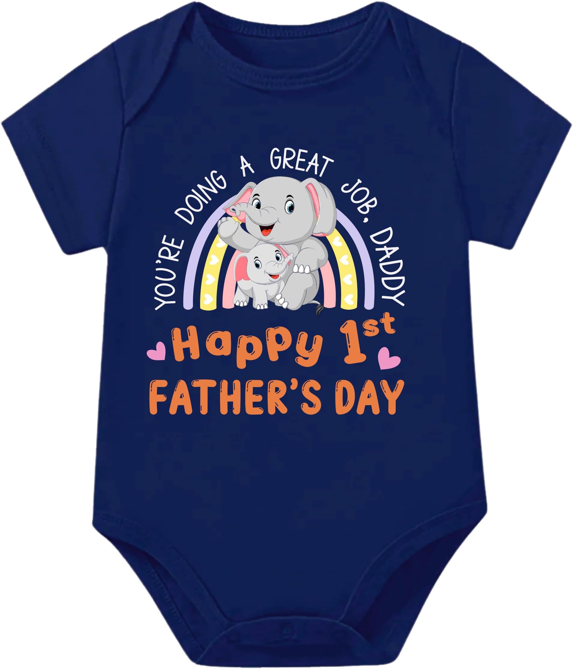 Lillypupp Happy First Father'S Day Newborn Baby Clothes For Boy Girl. Baby Romper For Fathers Day Gift For New Daddy Father Dad Husband.