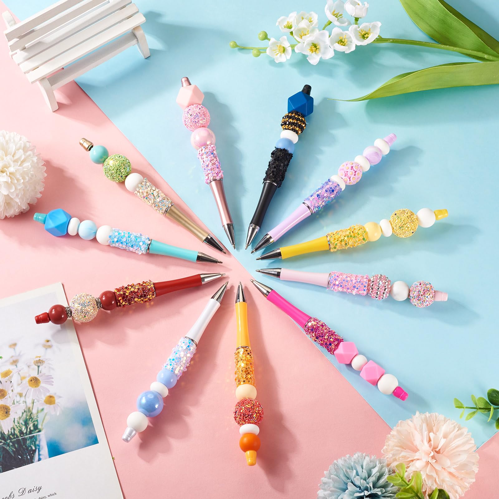 6 pezzi 4 in 1 penna multicolore penna a sfera creativa da 0.5mm penne a sfera retrattili colorate penna multifunzione cancelleria per scrivere  21