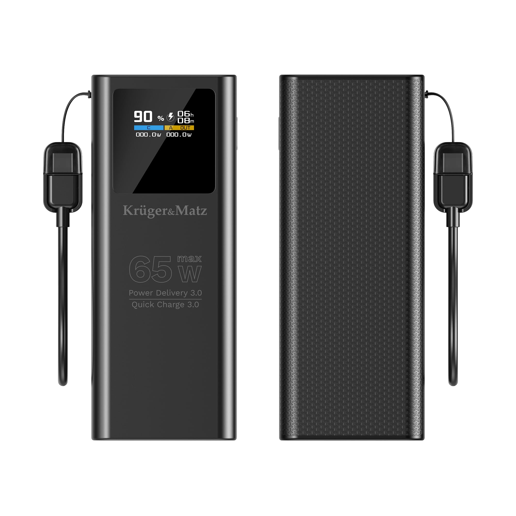 Krüger&Matz PowerBank 20000 mAh Li-pol 65W z funkcją QC oraz PD KM0914