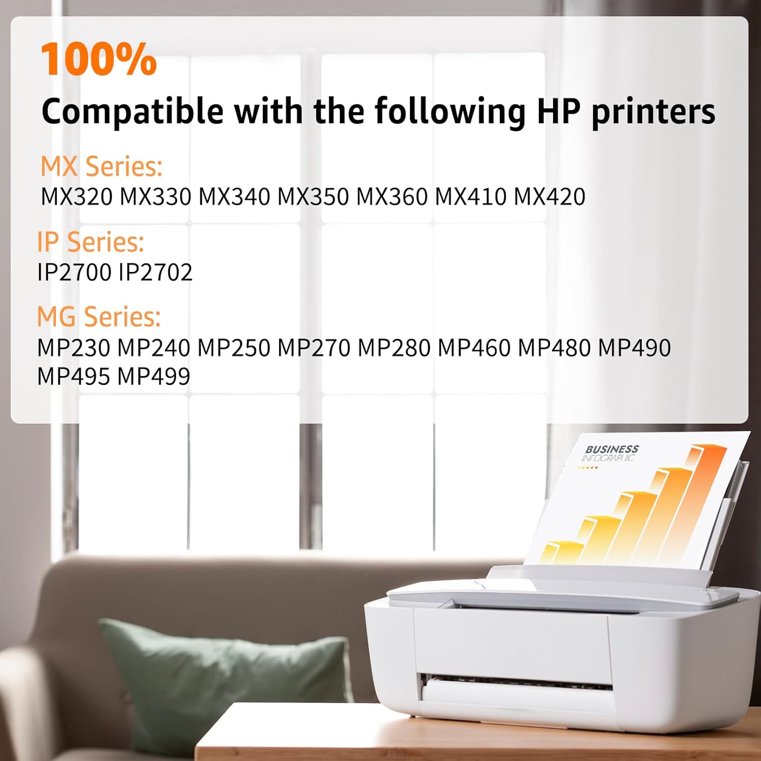 NineLeaf emanufactured Ink Cartridge Compatible for Canon PG-210XL CL-211XL use with PIXMA MX330 MX340 MX350 MX360 MX410 MX420 Series Printers (2 Black, 1 Tri-Color)