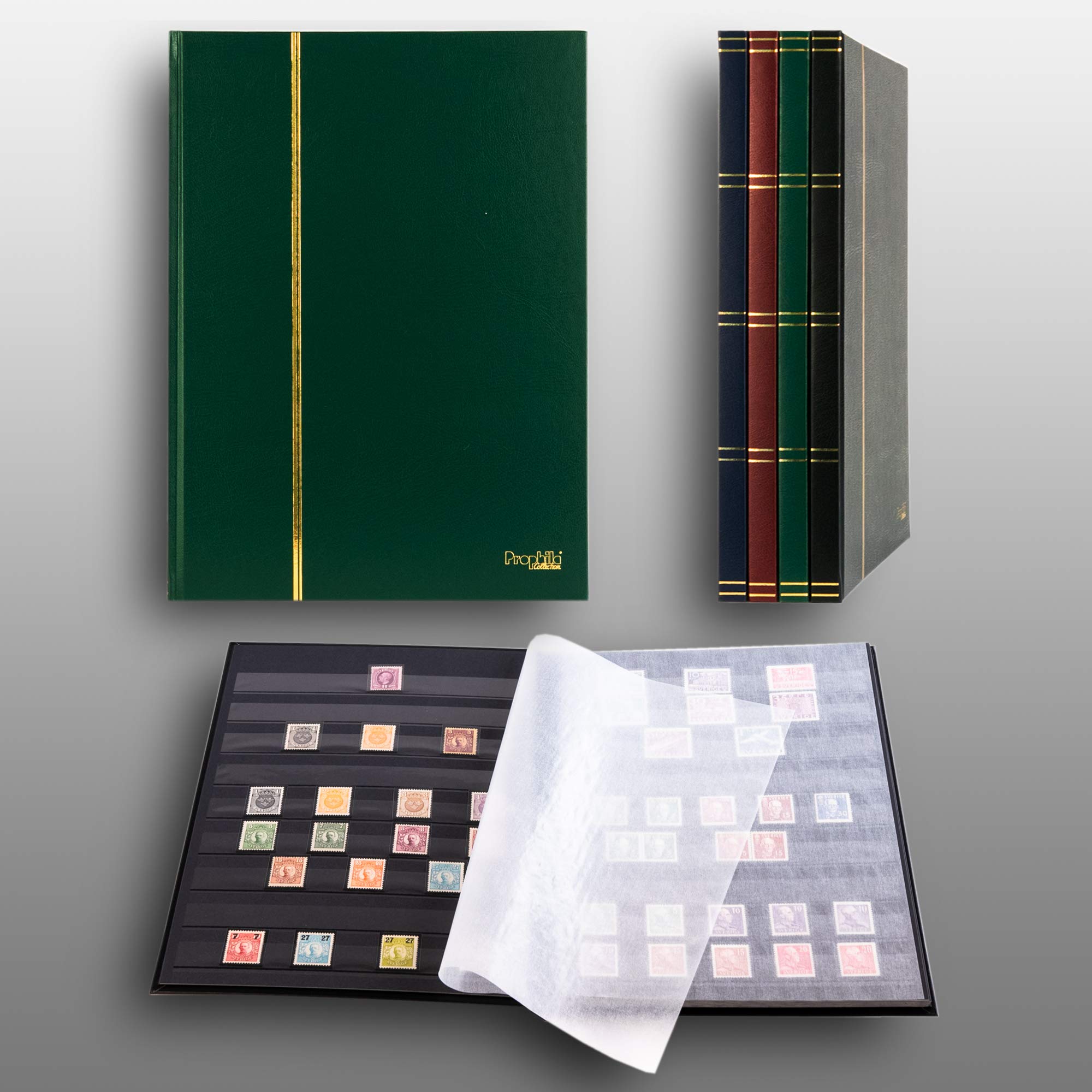 Clasificador de 16 paginas negro, color verde