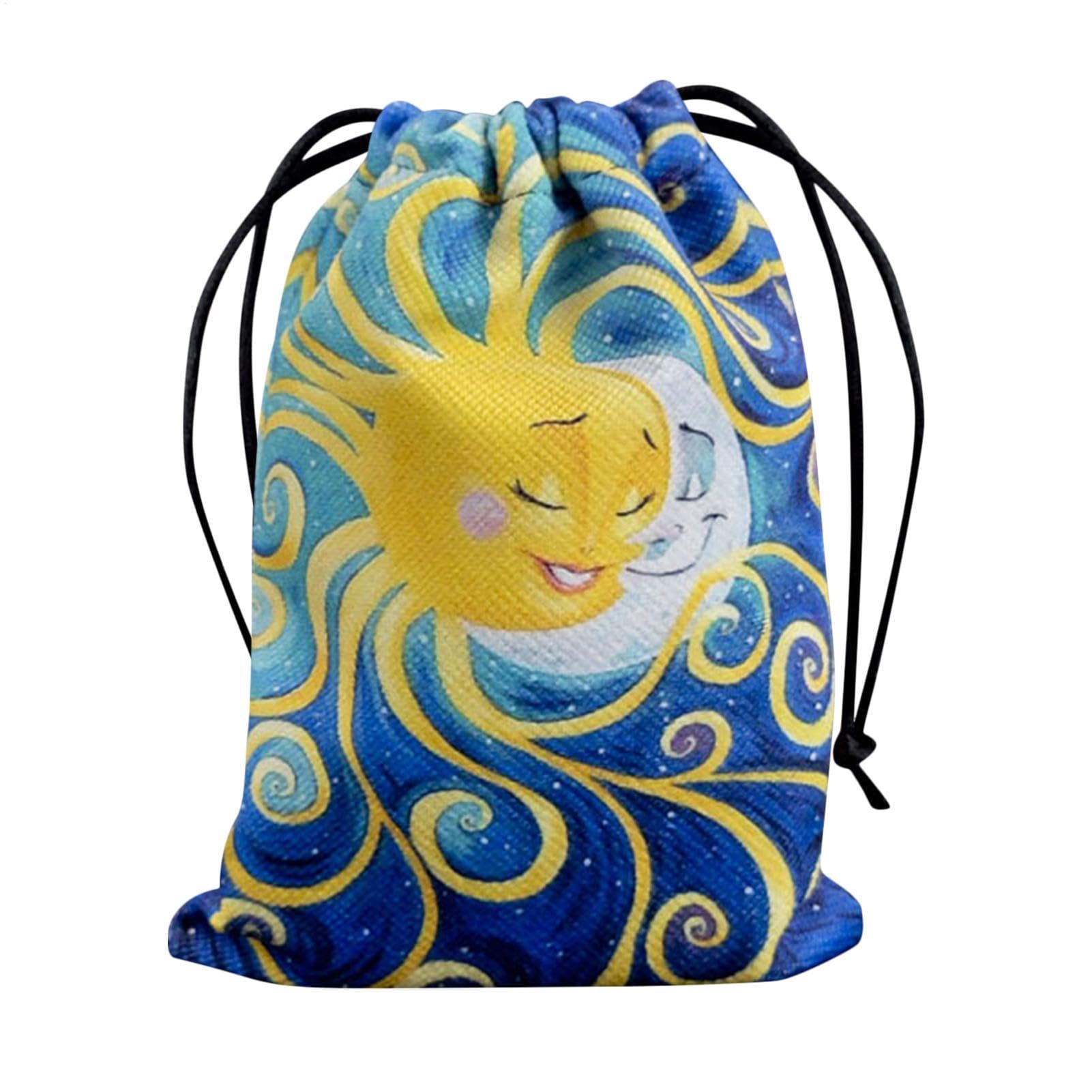 Tarot Bags with Drawstring, Velvet Tarot Card Storage Bag