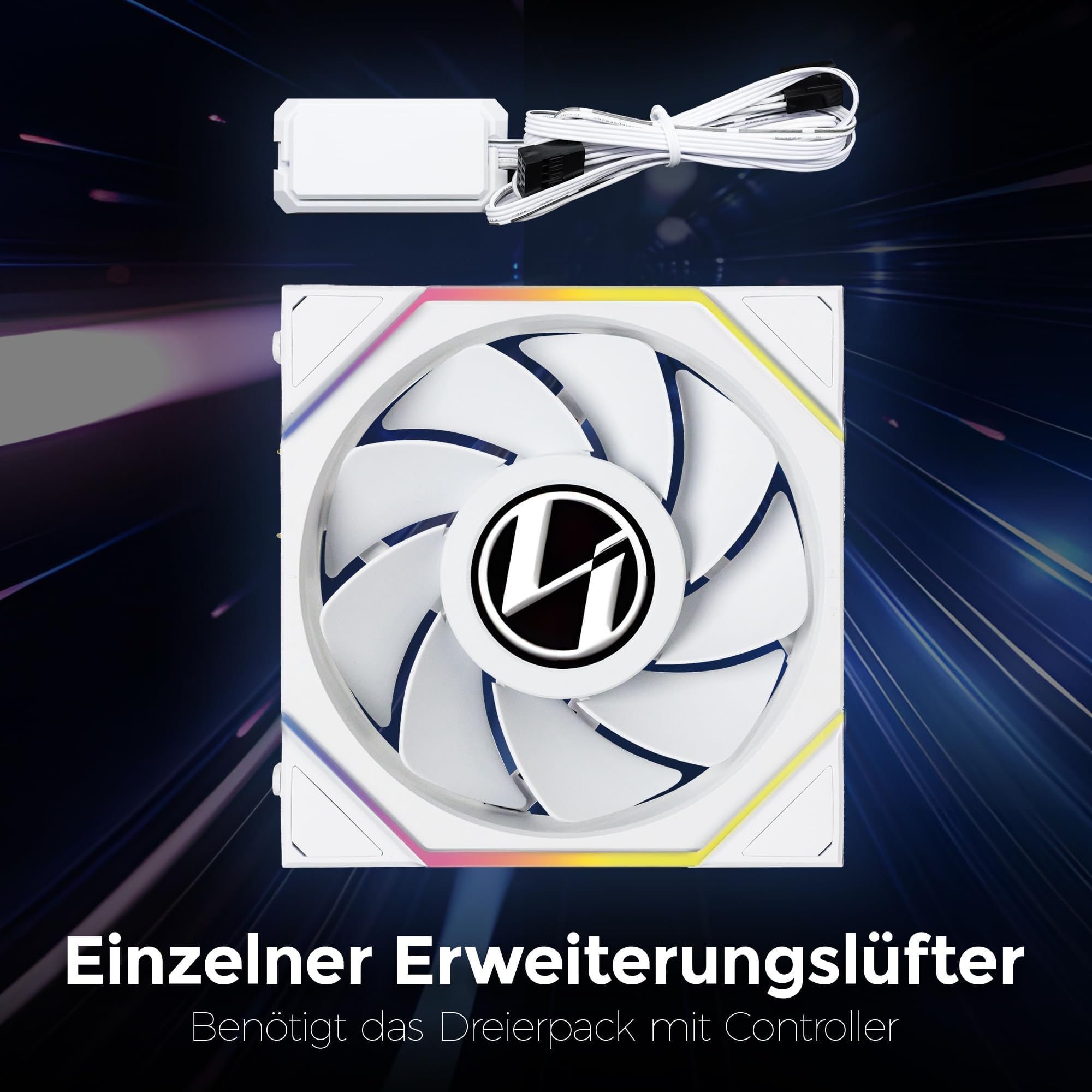 Amazon.co.jp: LIANLI 120mm ARGBケースファン リバースモデル UNI FAN