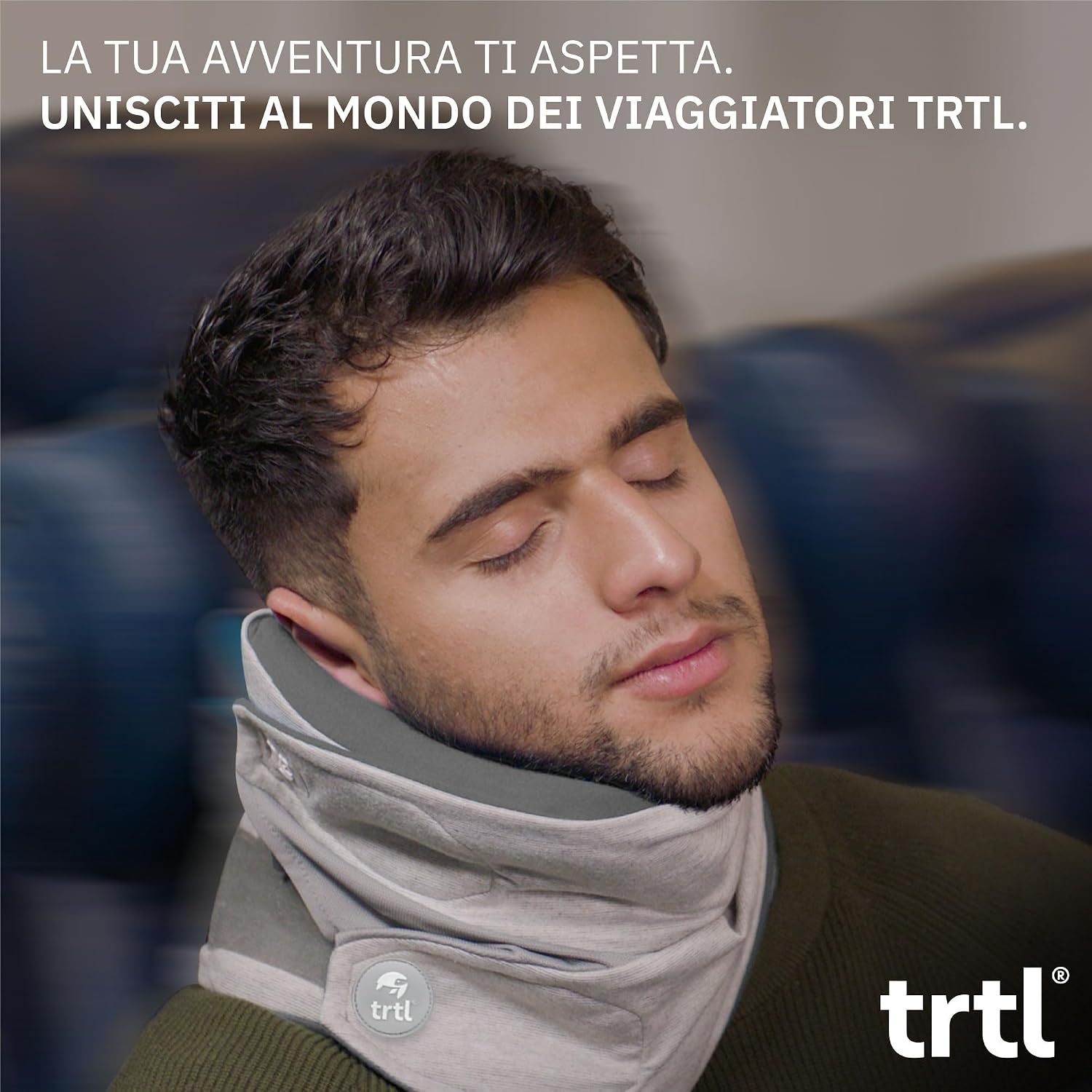 trtl Travel Pillow Plus Grigio | Cuscino da viaggio regolabile in altezza | Per viaggiare comodamente in aereo, auto e autobus | Sistema di supporto unico | Salvaspazio 8