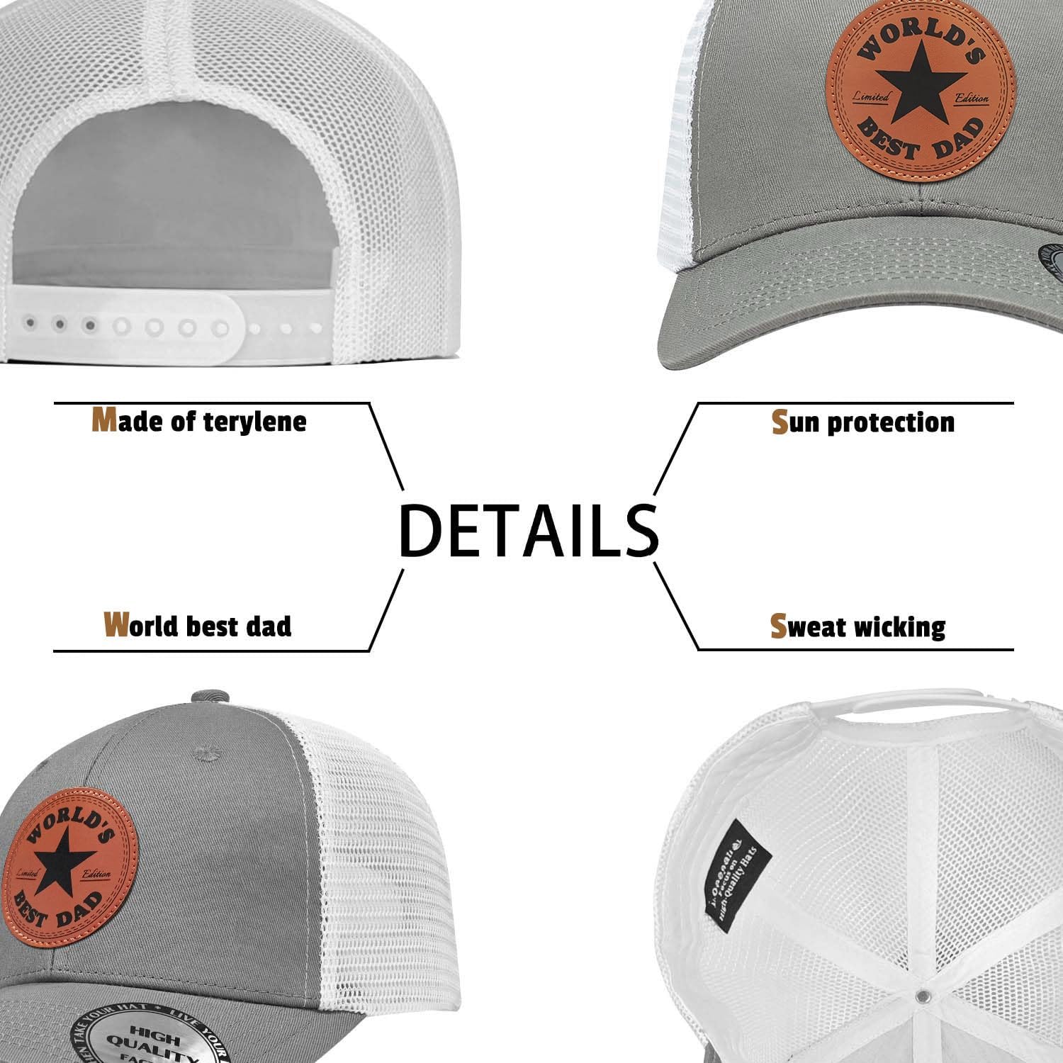 Fathers Day Dad Gifts for Dad,Hat from Daughter Son Family for Men,Unique for Birthday Christmas - Image 3