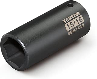 TEKTON 47793 1/2-Inch Drive by 15/16-Inch Deep Impact Socket, Cr-V, 6-Point - coolthings.us
