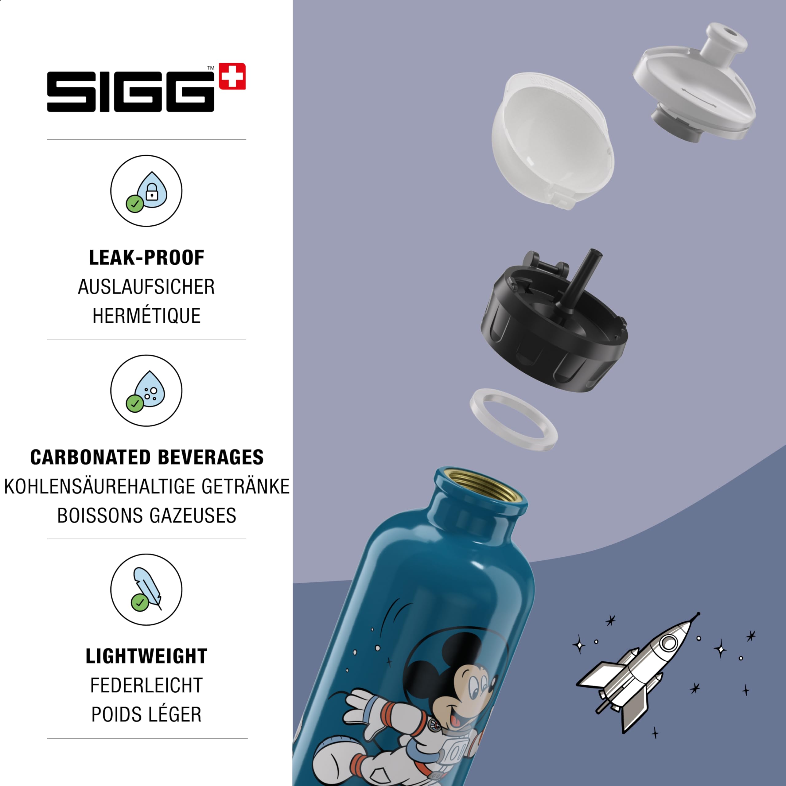 Borraccia SIGG Per Bambini Cars - 0.3L, Alluminio, Ermetica, Senza BPA, Design Saetta McQueen - Foto 12