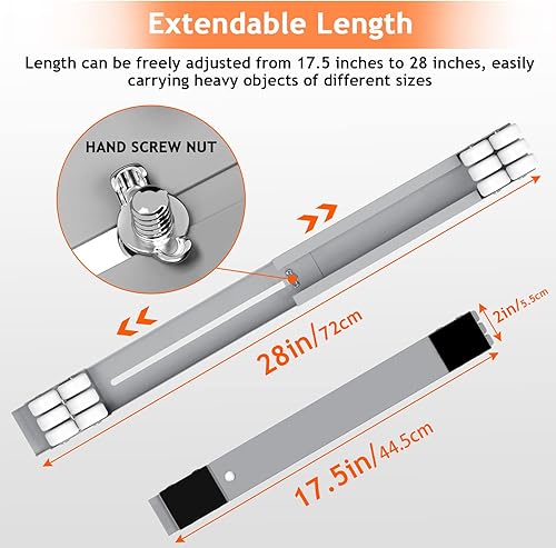 Miniatura 3 de Ronlap Muebles Lavadora Dolly, rodillos extensibles para electrodomésticos, refrigerador, resistente, ruedas de soporte para lavadora, aparato de