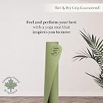 YogizMat Coconut Grip Yoga Mat, Superior Grip in Hot and Traditional Yoga, Large, Natural Rubber, Durable, Eco Friendly, Workout Mat, 72.6” x 26.8” x 4 mm