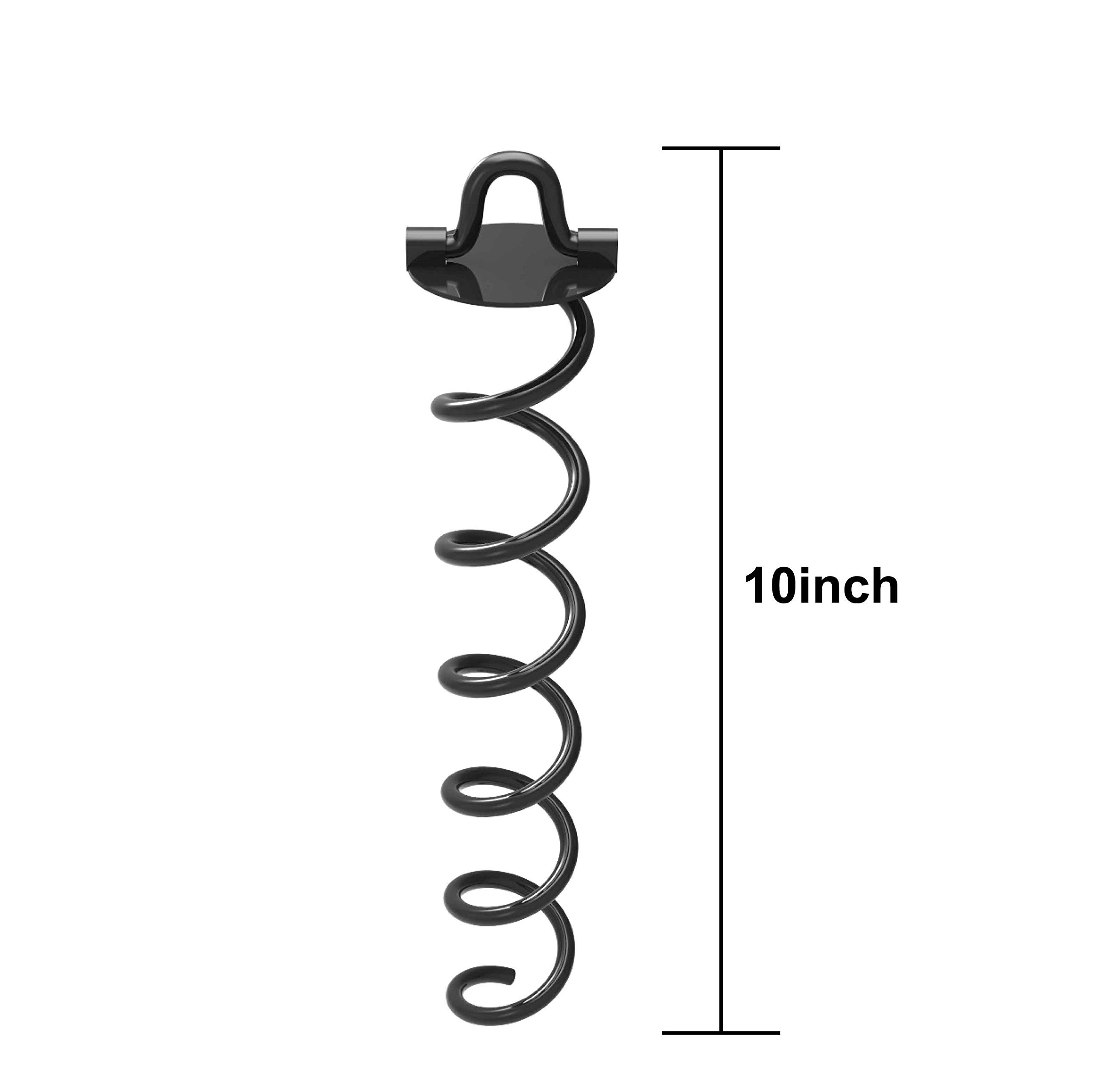 ABCCANOPY Spiral Ground Anchor with Dog Tie Out, Trampoline Anchor