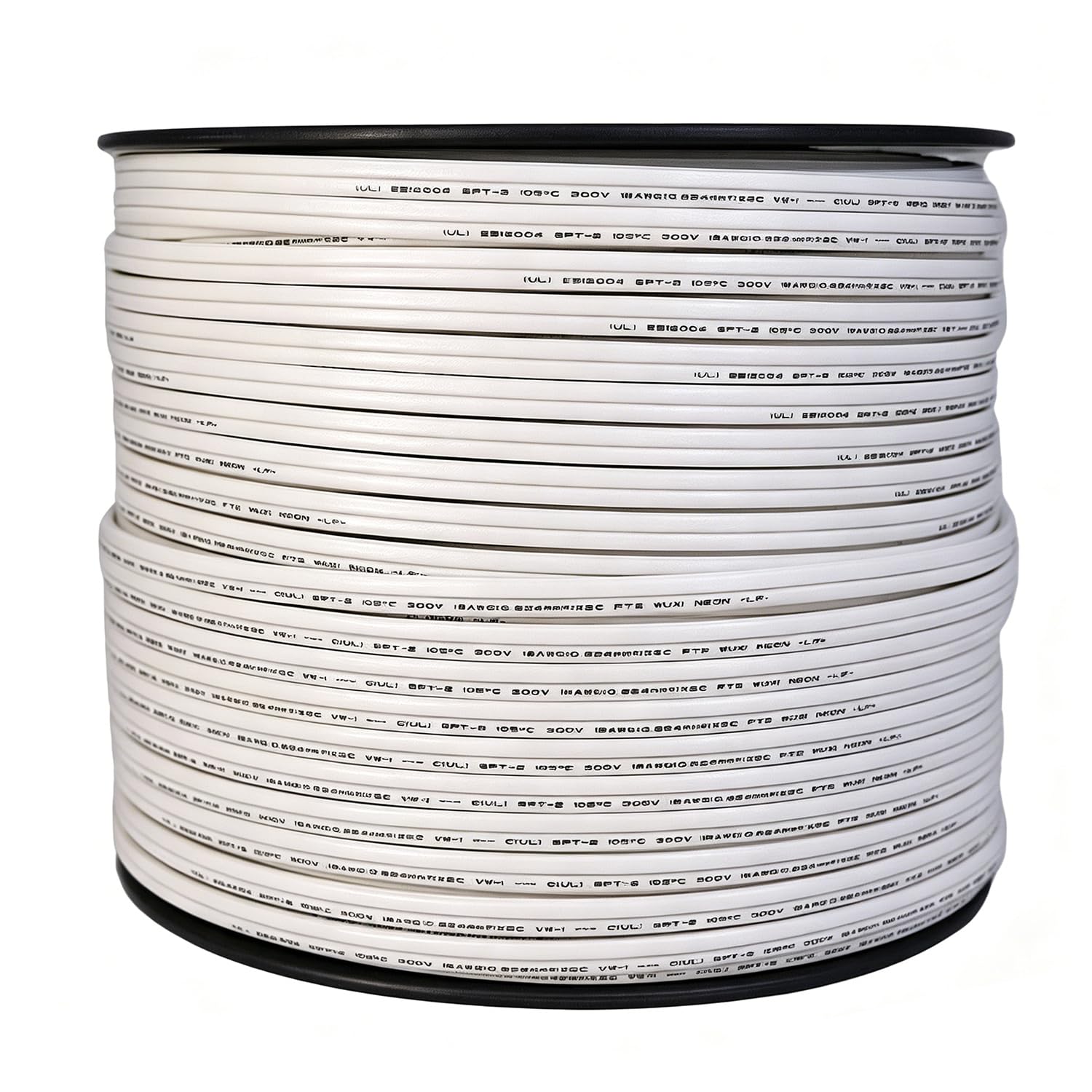 500FT White SPT-2 Zip Cord Wire 18/2 Extension Electrical Cable, UL Listed 18 Gauge Wire, Work with SPT-2 Vampire Plug
