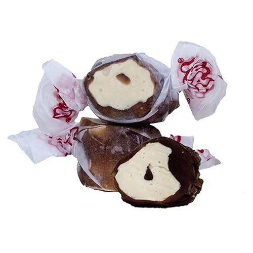 Taffy Town Caramelo de Agua Salada - Chocolate Caramel Mocha  Caramelo gourmet  Caramelos estilo turrón  Suave y delicioso  Golosinas de aperitivo