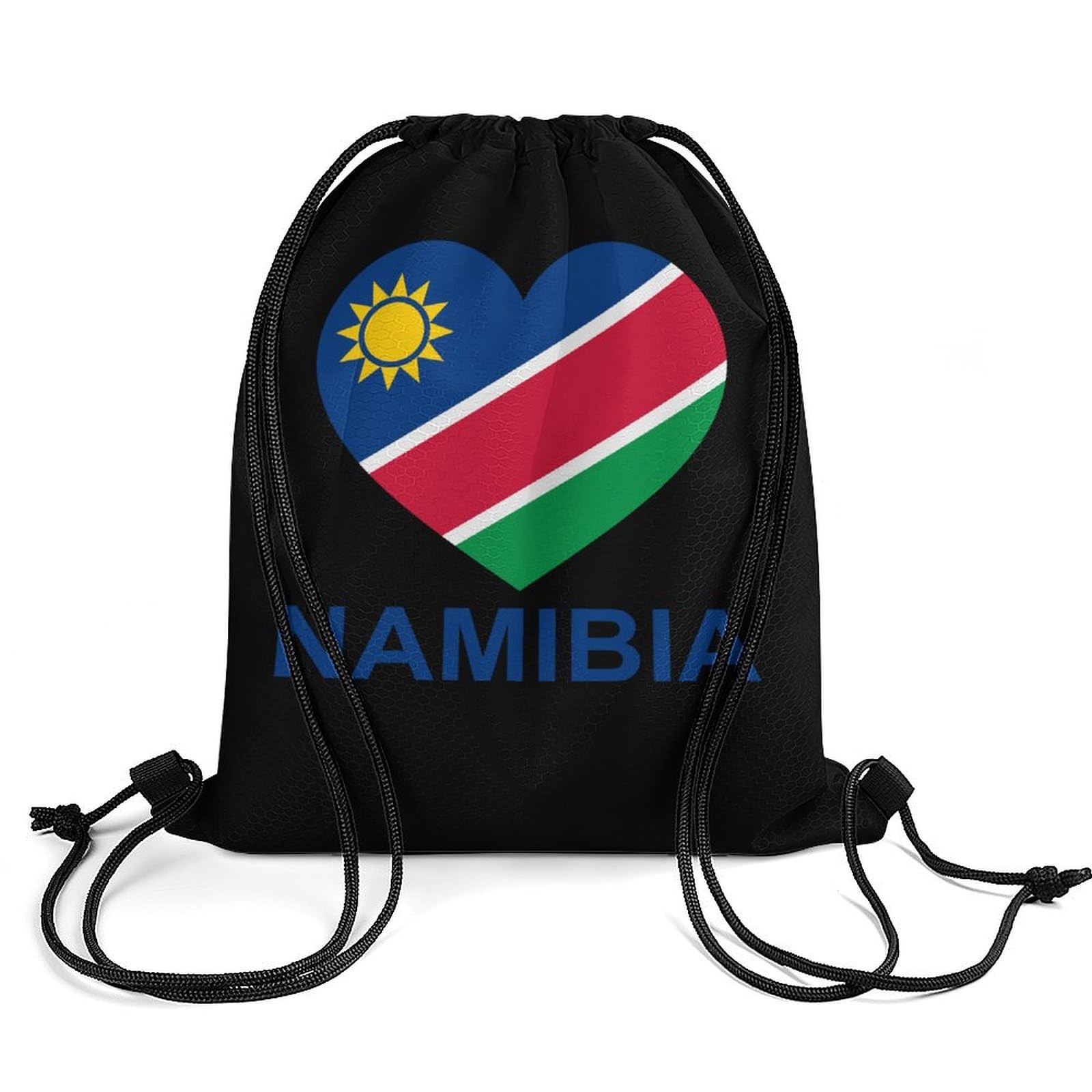 Love Namibia Drawstring Backpack Durable Sport Gym Bags Daypack for Men Women 35 * 42cm