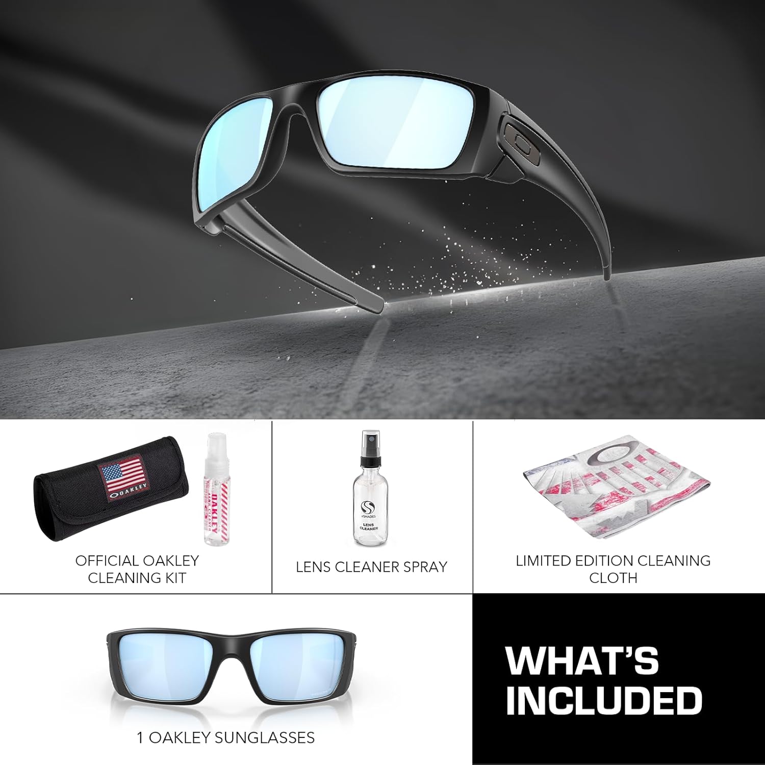 Oakley FUEL CELL OO9096 Rectangle Shape Sunglasses With Official Eyewear Kit