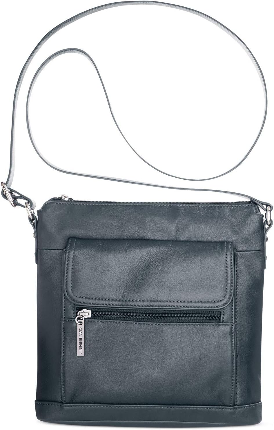 Giani Bernini Nappa Leather Venice Crossbody, Navy
