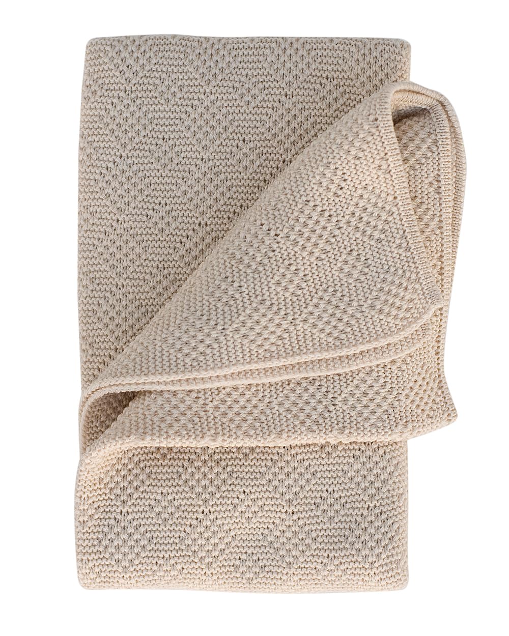 FosterNatur, Merino Baby Blanket, 100% Superfine Merino Wool, Mulesing-Free (Natural)