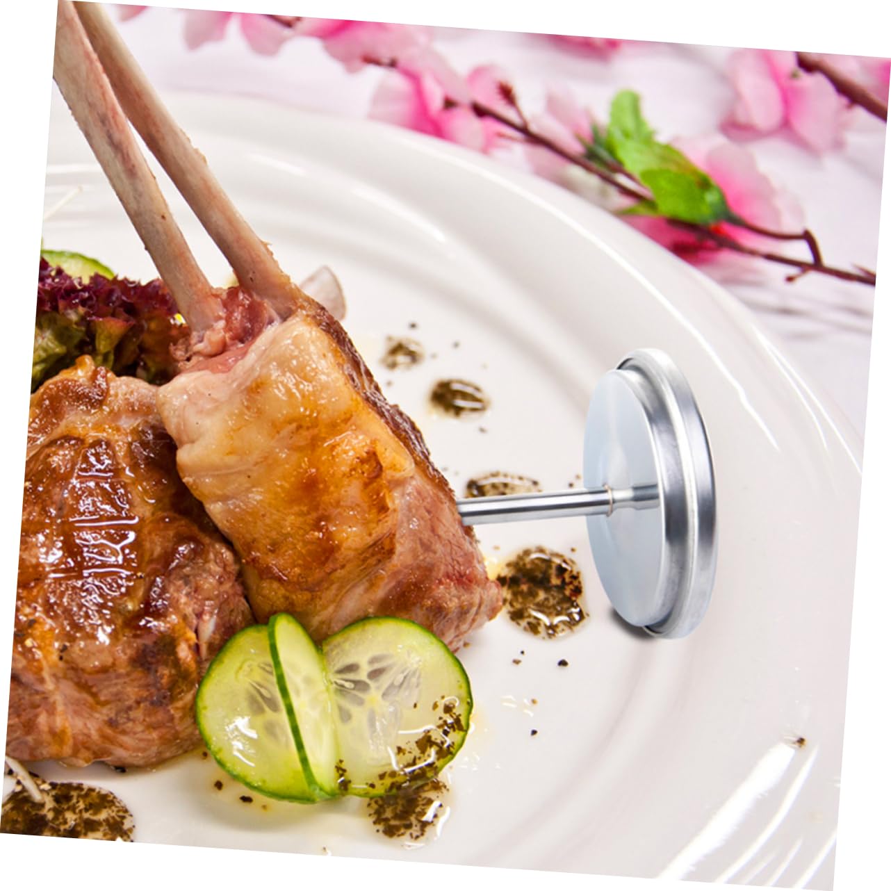 PRETYZOOM 4pezzi Termometro Per Con Sonda Accurata Inossidabile Per Bbq Cucina e Cottura Di Manzo Facile Da Usare e Leggere Per Amanti Della e Competizioni Culinari
