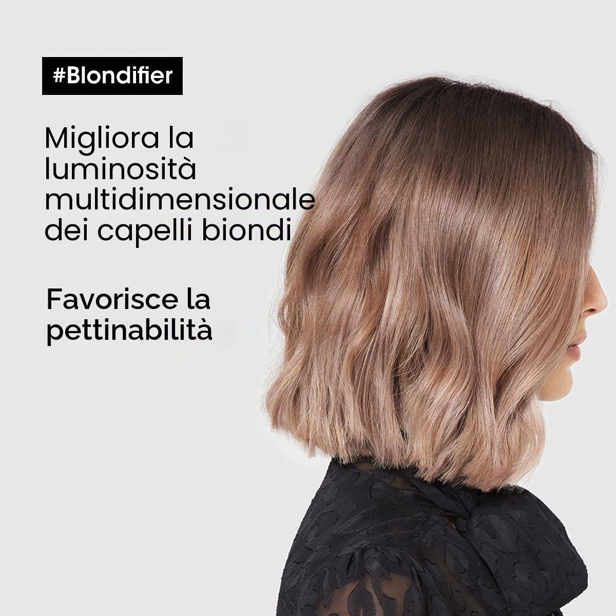 L'Oréal Professionnel Paris | Balsamo professionale per capelli biondi Blondifier Serie Expert, Formula ricostituente e illuminante, 200 ml