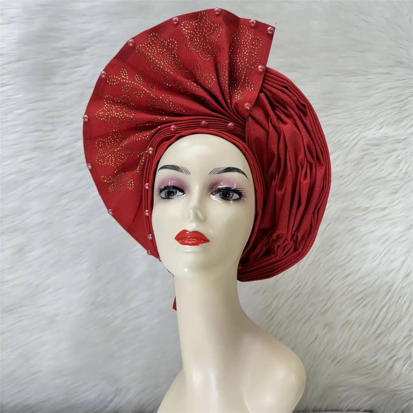 Pañuelo africano para mujer, turbantes nigerianos, 1 unidad por paquete