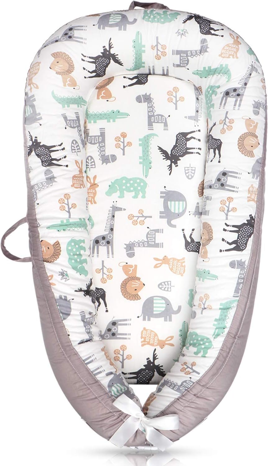 Baby Lounger for Newborn Pillow,Loevin Baby Nest Pillow