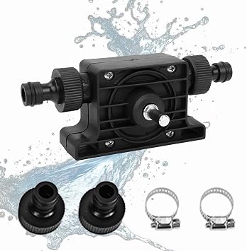 Electric Drill Pump, Self-Priming Hand Electric Drill Water Pump Diesels Oil Fluid Water Mini Hand Transfer Pump Driven DC Pump