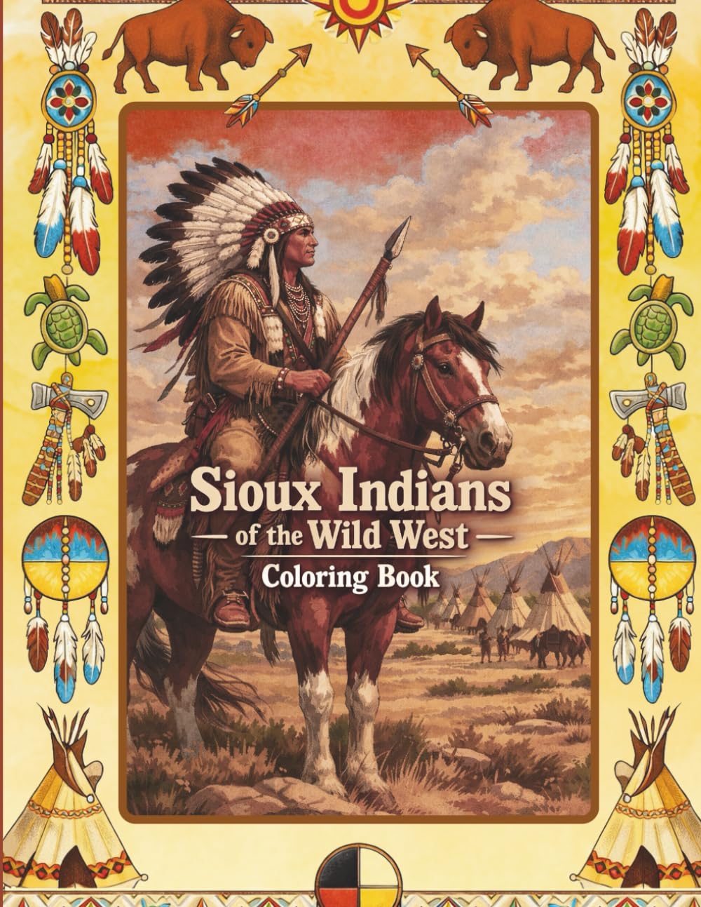 Sioux Indians of the Wild West – Coloring Book