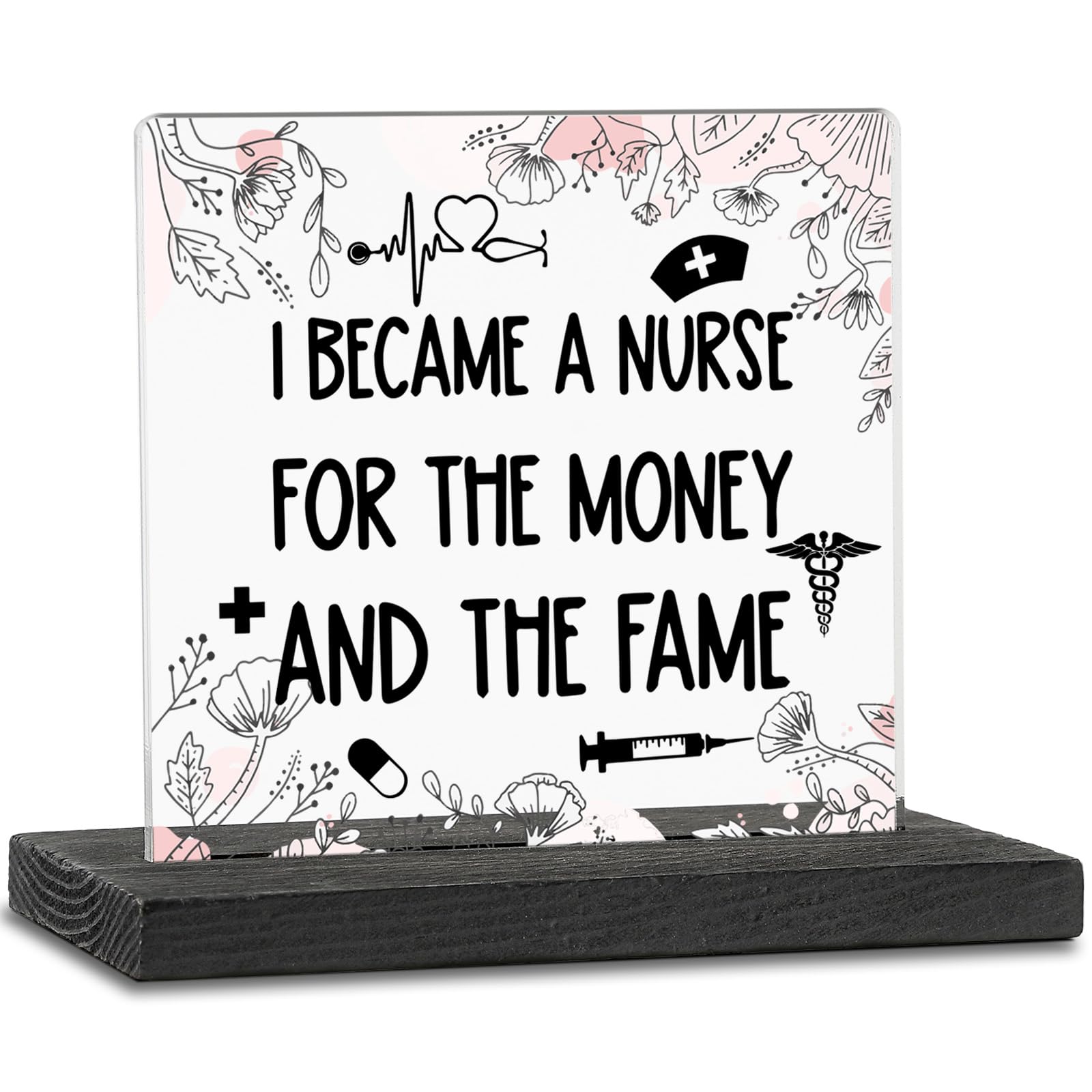 Funny Future Nurse Practitioner Gifts for Women Student Nursing Student Gifts for New Nurses Fun Cute Nurses Week Gift for Bookshelf Desktop Cubicle Decorations ZBB77